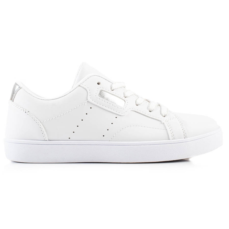 TRENDI Sneakers classiche stringate bianca