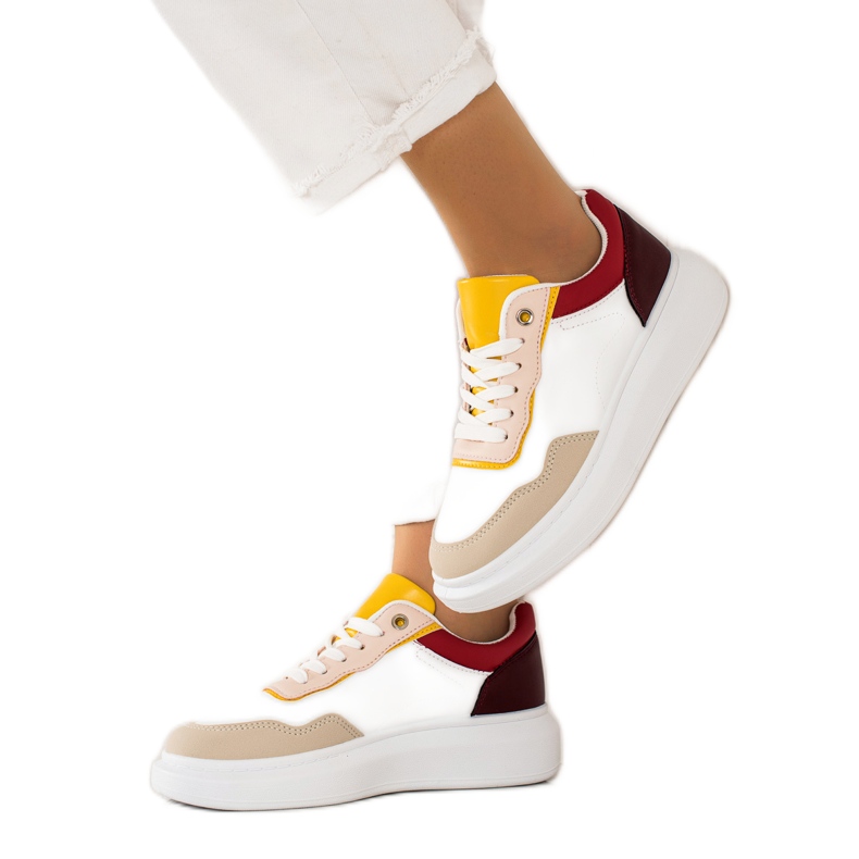 BUONAROTTI Sneakers alla moda per scarpe sportive bianca multicolore