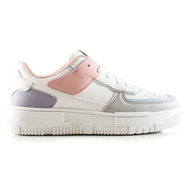 TRENDI Scarpe Da Ginnastica Sulla Piattaforma bianca multicolore