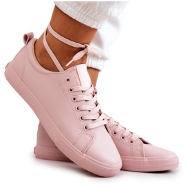 Sneakers da Donna in Pelle Big Star JJ274071 Rosa Chiaro