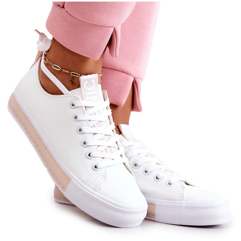 PS1 Sneakers da Donna in Pelle Bianco-Beige Mikayla bianca