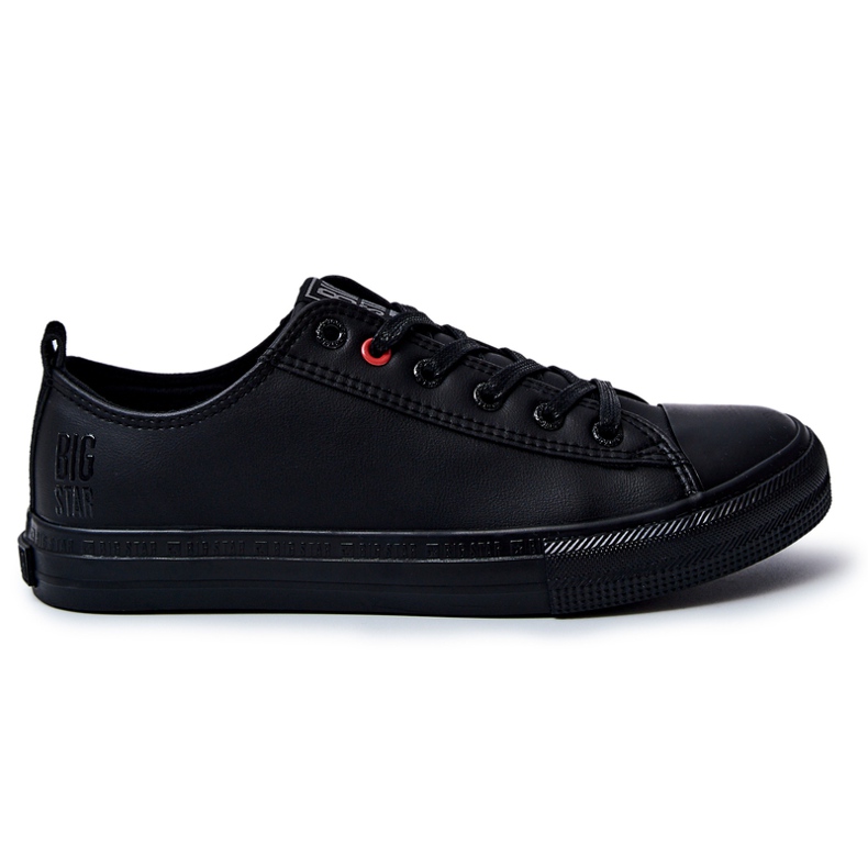 Sneakers da uomo in pelle Big Star JJ174005 nere nero