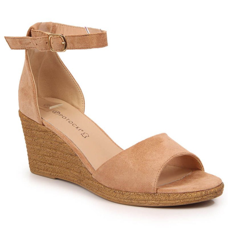 Sandali con zeppa Potocki W WOL50B beige