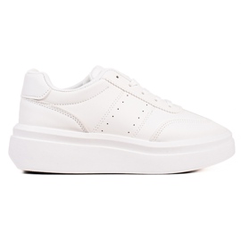 TRENDI Comode scarpe da ginnastica bianche bianco