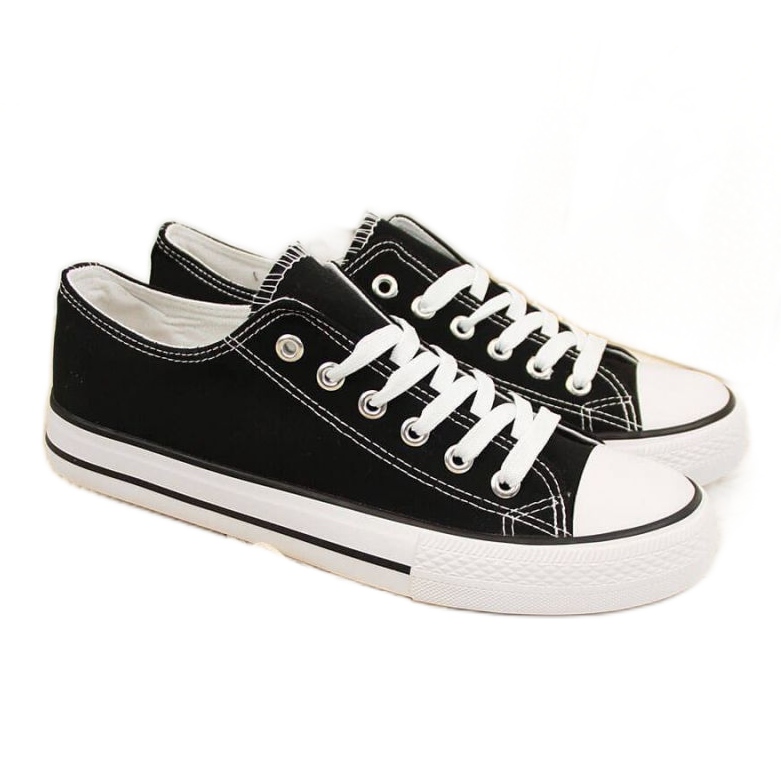 Sneakers basse in tessuto Atletico W ATC266A nere nero