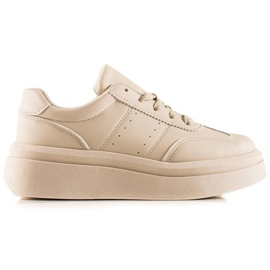 TRENDI Comode scarpe da ginnastica beige