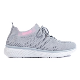 TRENDI Scarpe sportive stringate grigio