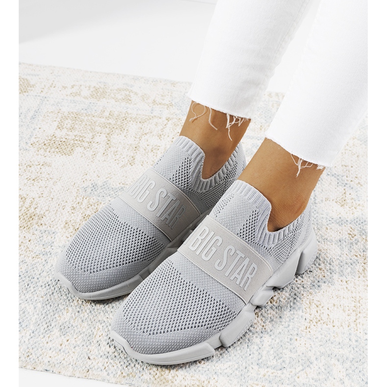 Scarpe sportive Big Star grigie JJ274295 grigio