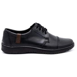 Olivier Scarpe da uomo in pelle 416MP nere nero