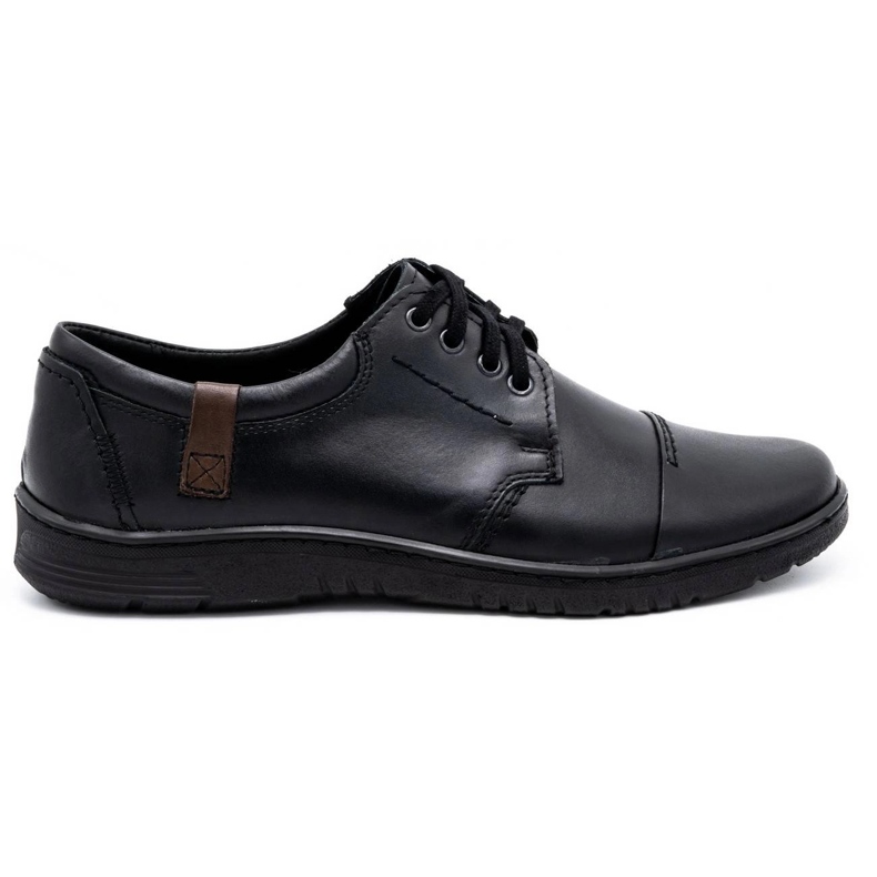 Olivier Scarpe da uomo in pelle 416MP nere nero