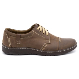Olivier 416MP scarpe da uomo in pelle marrone