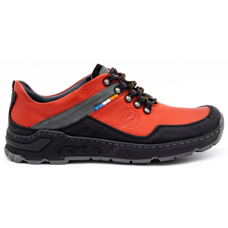 Olivier Scarpe da trekking da uomo in pelle 292GT rosse rosso