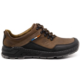 Olivier Scarpe da trekking da uomo in pelle 292GT marrone