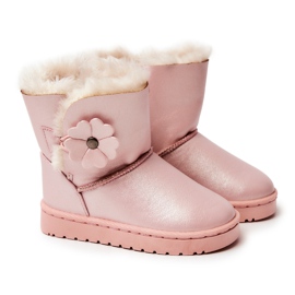 FR1 Doposci da Bambino Con Fiore Rosa Bianca