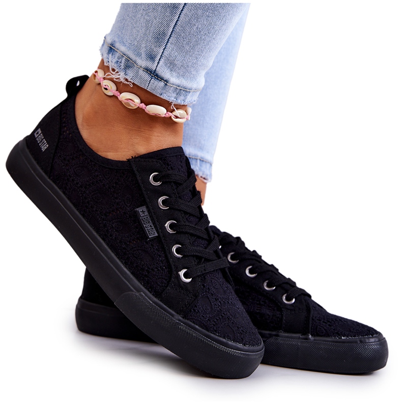 Sneakers traforate Big Star JJ274064 nere nero