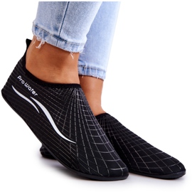 Scarpe sportive da donna per acqua ProWater 22-4-013L nere nero