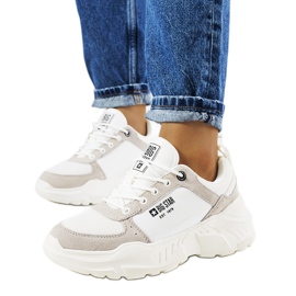 Sneakers Big Star JJ274288 bianche bianco grigio