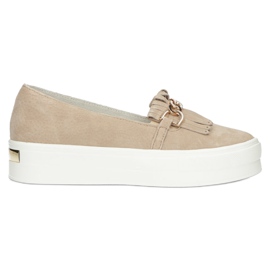 Scarpe da donna in pelle Lordsy Filippo DP3532/22 Beige