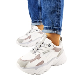 Sneakers bianche Big Star HH274255 beige bianco