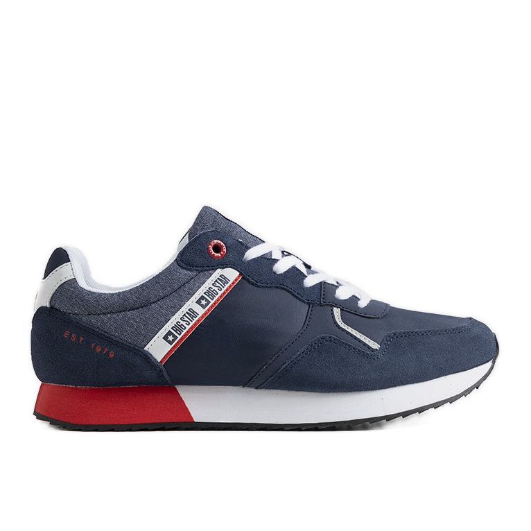 Sneakers da uomo blu navy Big Star JJ174146