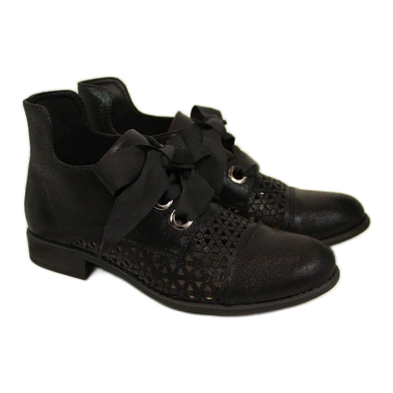 Stivali openwork primaverili Jezzi W JEZ319A neri nero