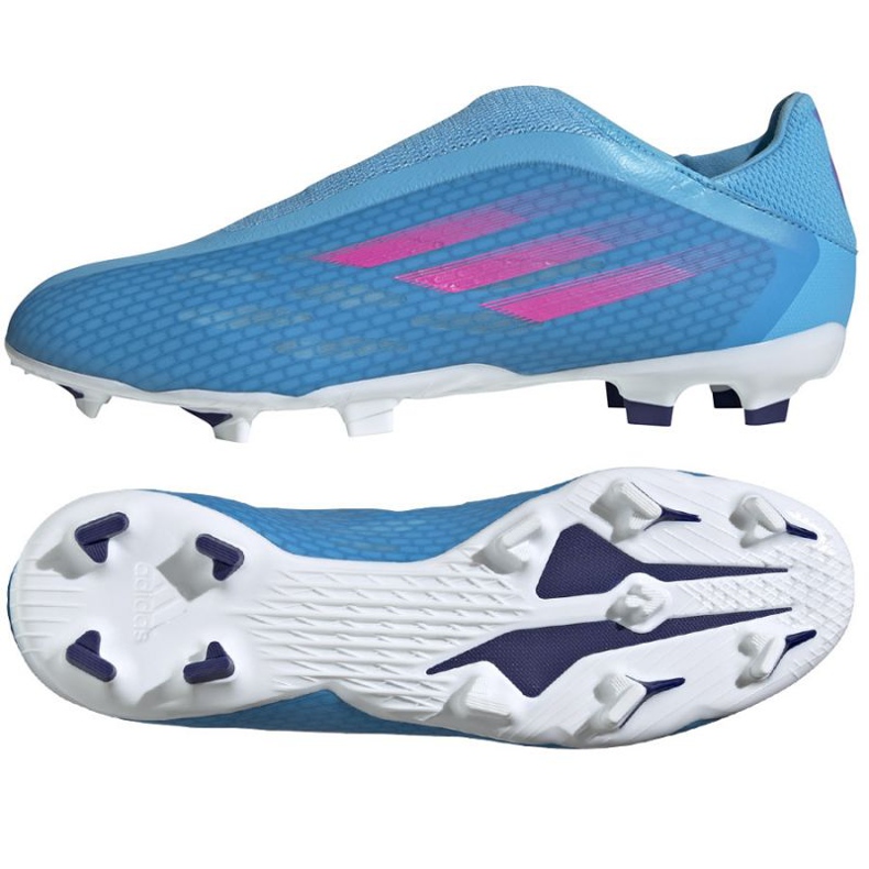 Scarpe da calcio Adidas X Speedflow.3 Ll Fg M GW7494 blu blu