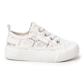 Sneakers traforate Big Star JJ374134 Bianche bianco