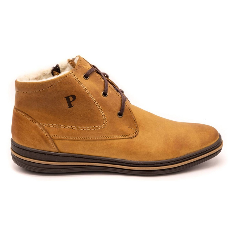 Polbut 339 scarpe rosse da uomo marrone arancia