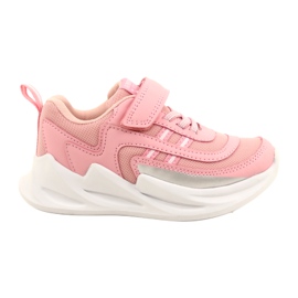 Scarpe sportive da ragazza American Club HL58/22, di colore rosa