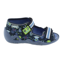 Ciabatte per bambini Befado con velcro 250P097 blu navy