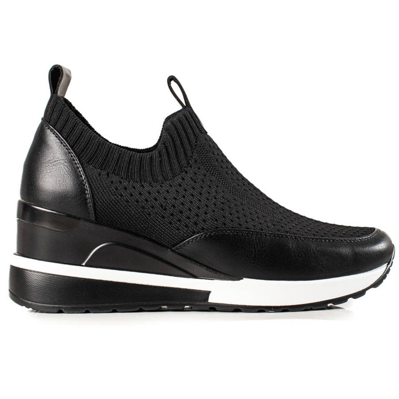 Vinceza Sneakers in tessuto sulla zeppa VICEZA nero