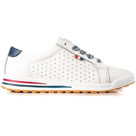 Filippo Sneakers classiche in pelle bianca