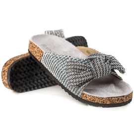 Vinceza Ciabatte VICEZA argento scintillante grigio