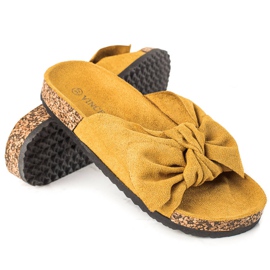 Comode infradito casual Vinceza giallo