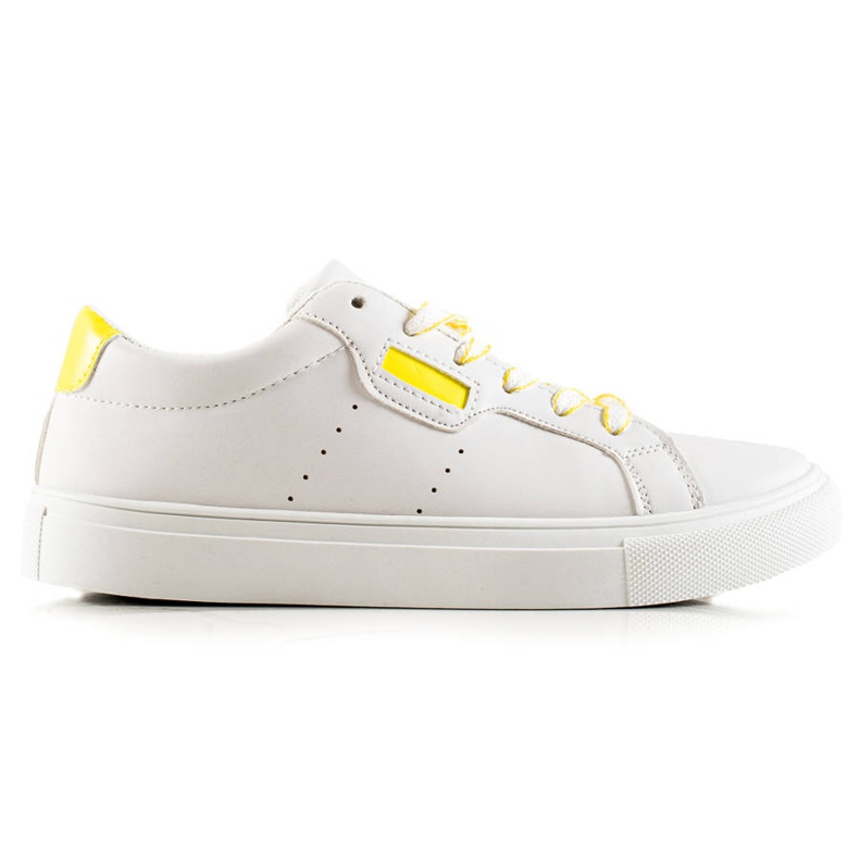 TRENDI Scarpe Sportive Bianche Con Ecopelle bianca