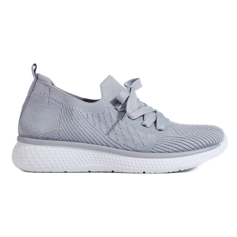 Scarpe sportive con lacci grigie grigio