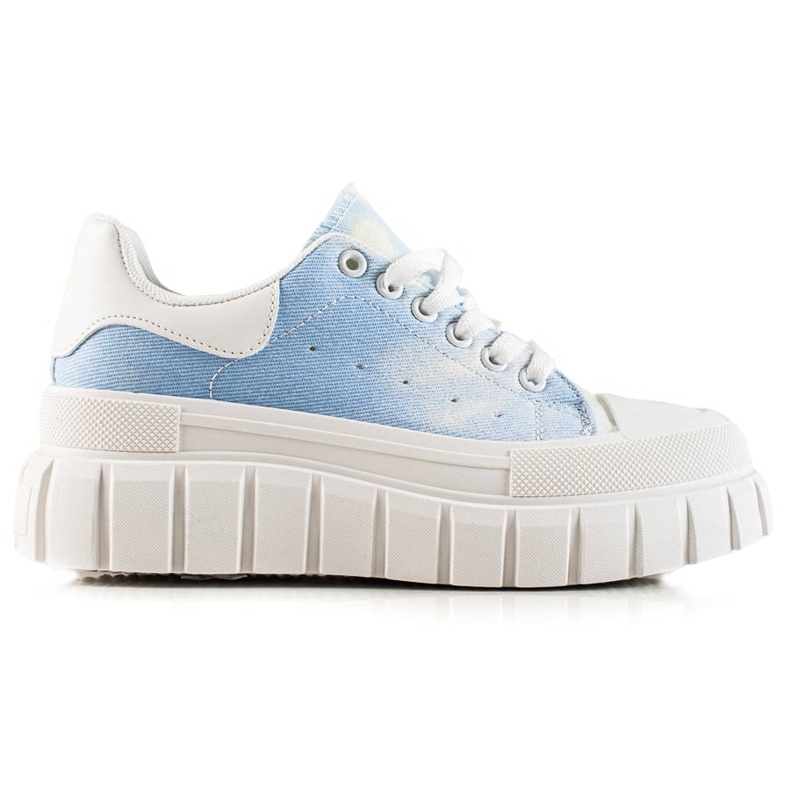 TRENDI Sneakers Blu Sulla Piattaforma