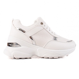 Diamantique Sneakers alla moda sulla piattaforma bianca