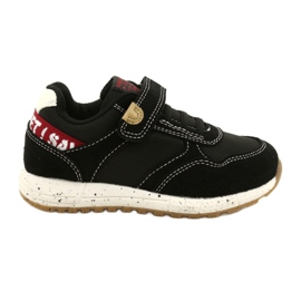 American Club Scarpe sportive americane con velcro ES86/22 nere nero