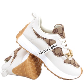 Sneakers con catena Elena Beige