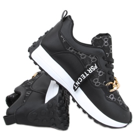 Sneakers con catena Elena Nera nero