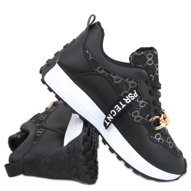 Sneakers con catena Elena Nera nero