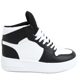 Sneakers alte Rocha nere bianco nero