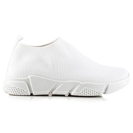 SUPER COOL Comode scarpe sportive slip-on bianca