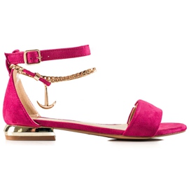 Sandali Con Catena Decorativa VINCEZA rosa