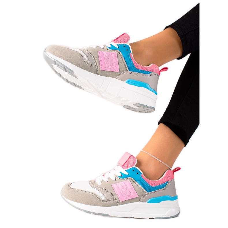 TRENDI Scarpe sportive casual beige multicolore