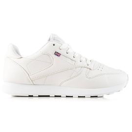 TRENDI Scarpe sportive bianche classiche bianco