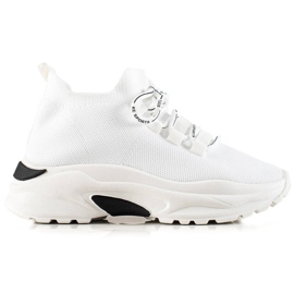 Camo Comode scarpe sportive sulla piattaforma bianco