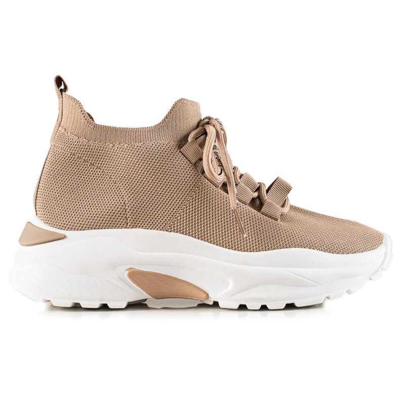 Camo Comode scarpe sportive sulla piattaforma beige