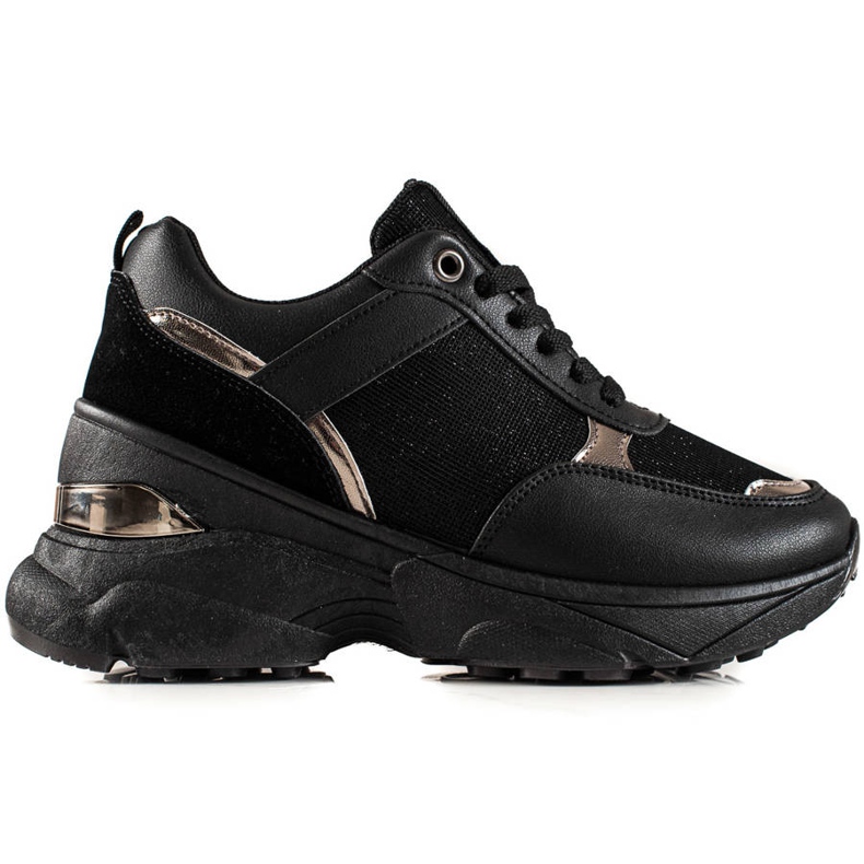 Diamantique Sneakers alla moda sulla piattaforma nero